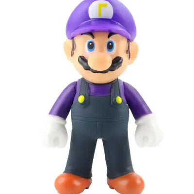 Figurine Luigi Casquette Violette - 15 cm