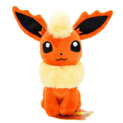Peluche Pokémon Pyroli orange et noir coton doux 20 cm fluffy
