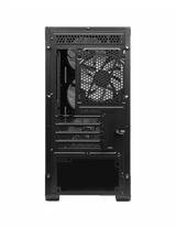 Coque PC MSI MAG FORGE M100R NOIR noire avec panneaux mesh et ventilateur interne