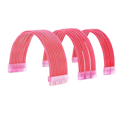 Kit de Rallonges cables alimentation rose PSU - ATX / EPS / PCI-E