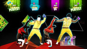 Personnages Just Dance 2015 dansant sur scène lumineuse colorée Wii