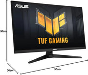 Moniteur gaming ASUS TUF 32 pouces 4K HDR 160 Hz noir angulaire logo jaune