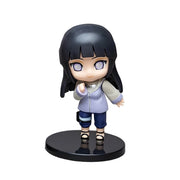 Figurine Naruto Hinata Hyuga chibi taille M, cheveux noirs brillants et yeux lavande