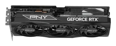 Carte graphique PNY GeForce RTX 5070 Ti triple ventilateur noire design moderne
