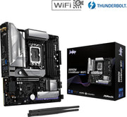 Carte mère ASRock B860M LiveMixer WiFi argent et noir, Wi-Fi 6E, Thunderbolt