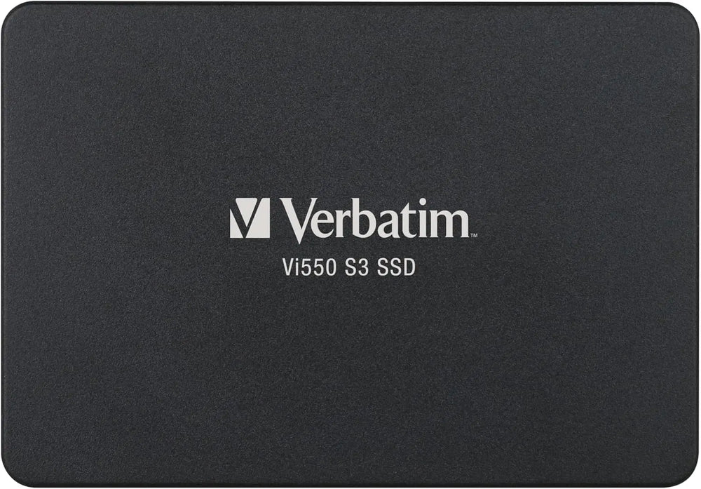 Disque SSD Verbatim Vi550 S3 256Go noir mat avec branding blanc