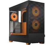 Fractal Design Pop Air RGB Orange Core TG Clear Tint avec éclairage orange et ventilateurs circulaires - Boîtier