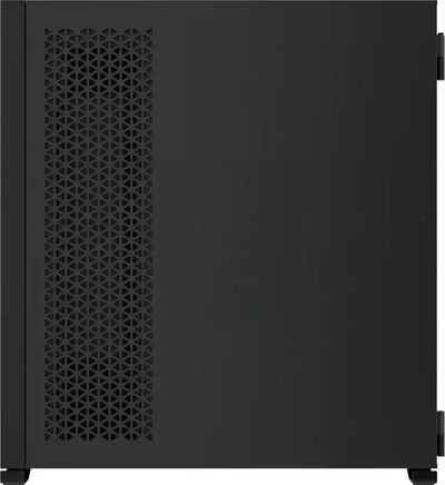 Boîtier PC Corsair 4000D Airflow Noir mat noir avec panneau mesh géométrique vertical gauche