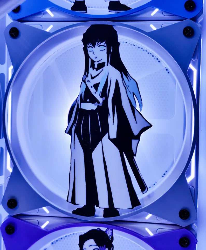 Grille Ventilateur 120mm/140mm Demon Slayer - Muichiro Tokito image 0