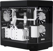 HYTE Y60 Noir : boîtier PC noir et blanc avec refroidissement liquide visible