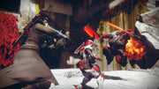 Guerrier en armure rouge et noire avec sabre laser orange, Destiny 2 PS4