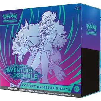 Coffret Dresseur d’Élite Pokémon TCG Aventures Ensemble EV09 violet et turquoise