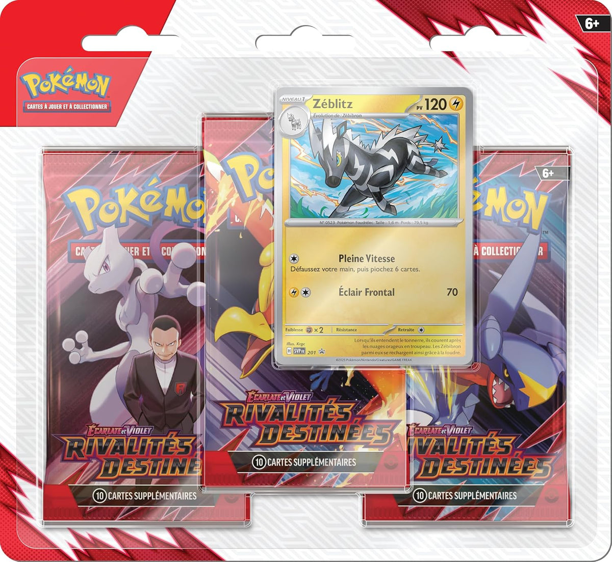 Pokemon - Tripack 3 Boosters - EV10 Ecarlate et Violet - Rivalités Destinées : Z image 0