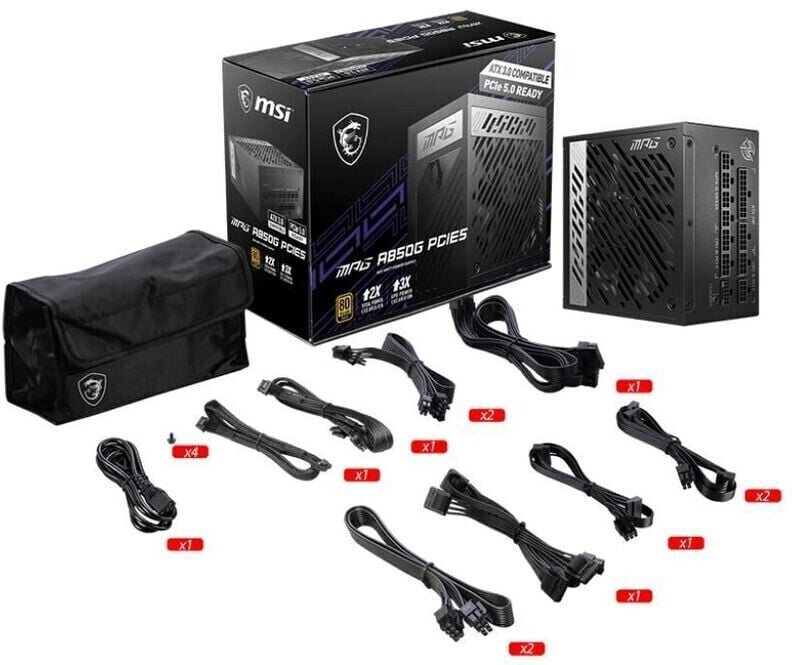 MSI MPG A850G PCIE5 - 850W - NOIR - ATX image 3