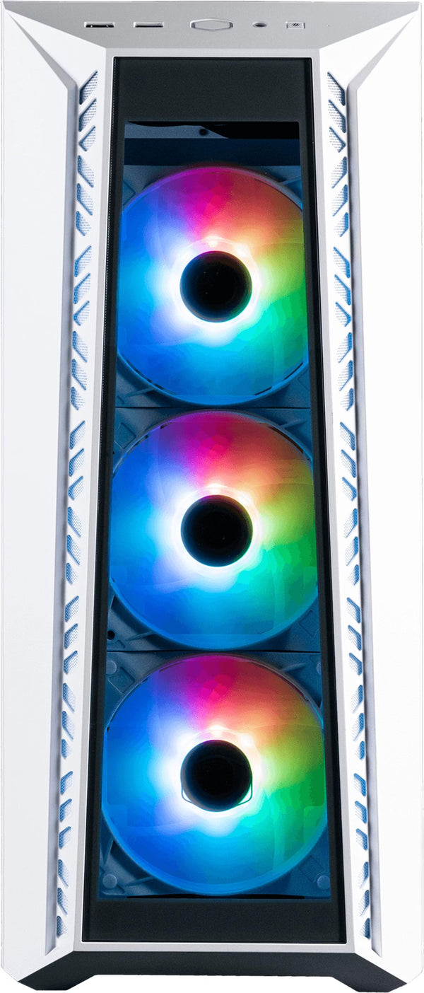 Cooler Master MasterBox 520 Blanc vue de trois quarts