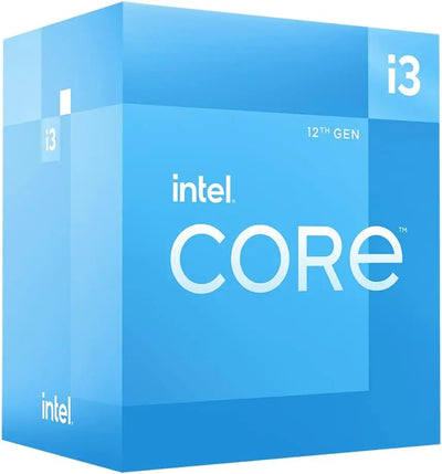 Processeur Intel Core i3-12100 12e génération en boîte bleue élégante
