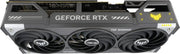 Carte graphique Asus TUF Gaming GeForce RTX 5070 Ti OC noire et jaune à trois ventilateurs