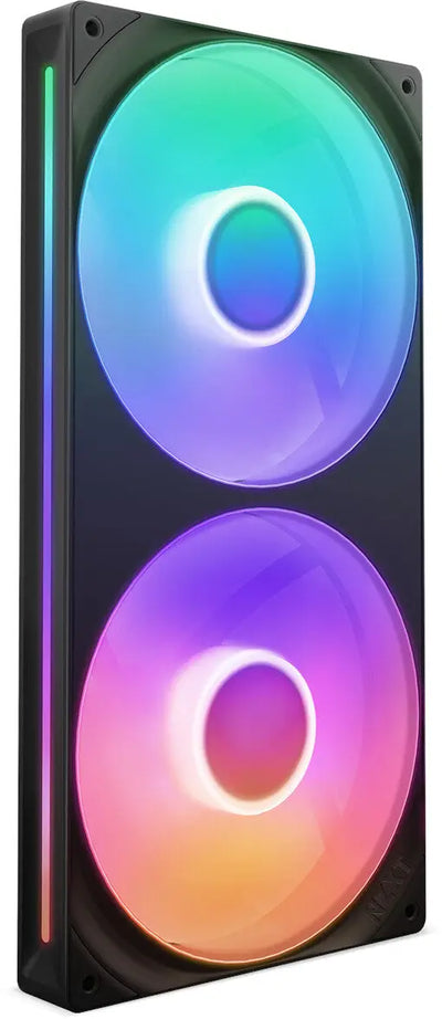 NZXT F280 RGB Core Noir, refroidisseur double ventilateur noir avec éclairage RGB vibrant