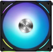 Ventilateur Lian Li Uni Fan AL120 V2 RGB noir à cadre noir et LED colorées