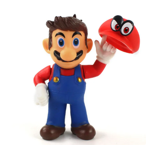 Figurine Super Mario Odyssey- Mario & Casquette Cappy  - 02- 15 cm image 0