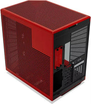 Boîtier HTPC HYTE Y70 Touch Infinite Red rouge et noir à design angulaire