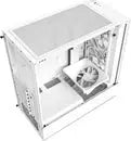 NZXT H5 Elite BLANC : boîtier PC acrylique blanc transparent avec ventilateur interne et gestion câbles