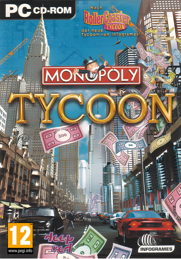 Monopoly Tycoon sur PC — jaquette Deep Red Games, jeu d'occasion Pixel 404