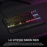 Clavier mécanique Corsair K70 MAX RGB Magnetic noir avec rétroéclairage RGB et repose-poignet texturé