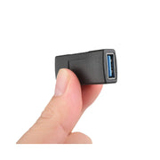 Adaptateur USB femelle vers femelle noir avec connecteur bleu interne