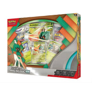Coffret Pokémon JCC Archeduc-ex Écarlate et Violet, emballage vert orange turquoise