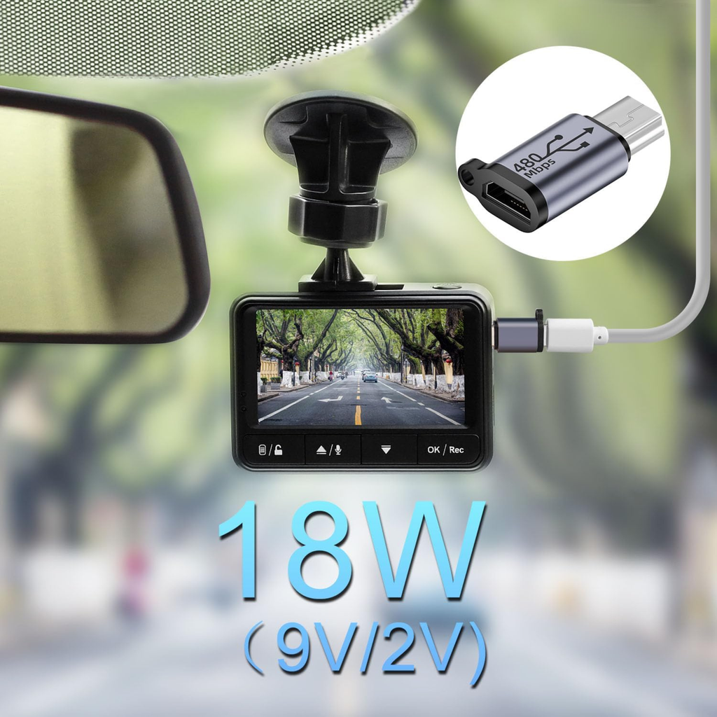 Adaptateur Micro USB femelle vers Mini USB mâle