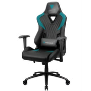 Fauteuil gamer ThunderX3 DC3 Air noir/bleu cuir matelassé, accoudoirs réglables