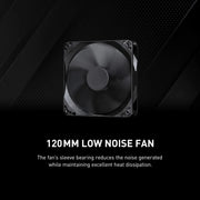 Ventilateur PC MSI MAG A550BN noir 120mm silencieux mat carré