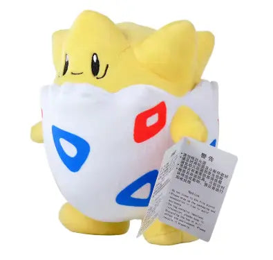 Peluche Pokémon Togepi 20 cm coton doux jaune blanc motifs triangulaires