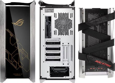 Boîtier PC ASUS ROG Strix Helios RGB NOIR noir argent accents or mesh