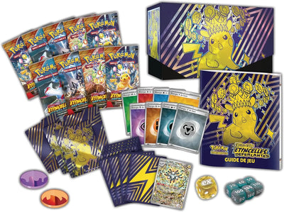 Coffret Dresseur d’Élite Pokémon Étincelles Déferlantes EV08 avec Pikachu couronné