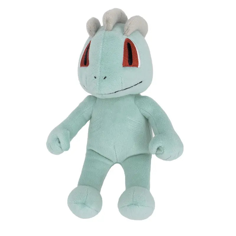 Peluche Pokémon Machoc édition All Star limitée 20 cm bleu clair à yeux rouges