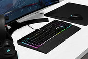 Clavier Corsair K55 RGB PRO XT membrane noir avec rétroéclairage RGB et repose-poignet