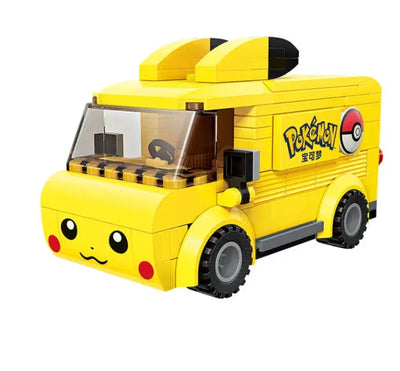Camion Lego Pikachu jaune avec Poké Ball et joues rouges