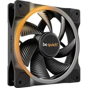 Ventilateur be quiet! Light Wings RGB 120 mm noir et argent avec LED orange
