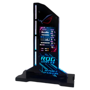 Support GPU ASUS ROG avec écran LED 5V 3-pin RGB noir illuminé bleu