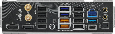 Carte mère noire ASRock B860 LiveMixer WiFi avec ports USB, HDMI et Ethernet 2.5G