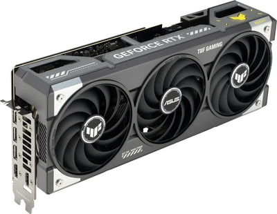 Carte graphique ASUS TUF RTX 5070 Ti OC 16 Go noire et argentée à trois ventilateurs