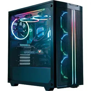 Boîtier PC gaming be quiet! Light Wings RGB 12cm noir avec panneau transparent, éclairage RGB interne et logo GeForce RTX