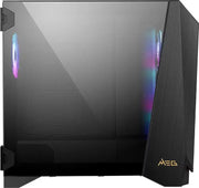 Boîtier PC MSI MEG PROSPECT 700R noir mat, panneau latéral transparent, éclairage RGB