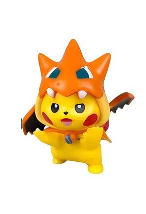 Figurine Pokemon - Pikachu cosplay Méga-Dracaufeu