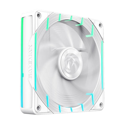 Ventilateur de boîtier Gamemax Tornado T12 RGB - 12cm - Blanc