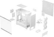 Fractal Design Pop Air blanc TG Clear Tint, boîtier modulaire avec ventilateurs