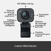 Logitech StreamCam noir mat texturé USB-C 1080p 60 FPS