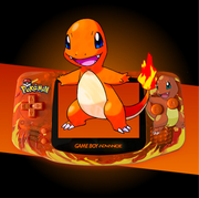 Game Boy Advance Édition Salamèche LCD orange translucide à thème Charmander